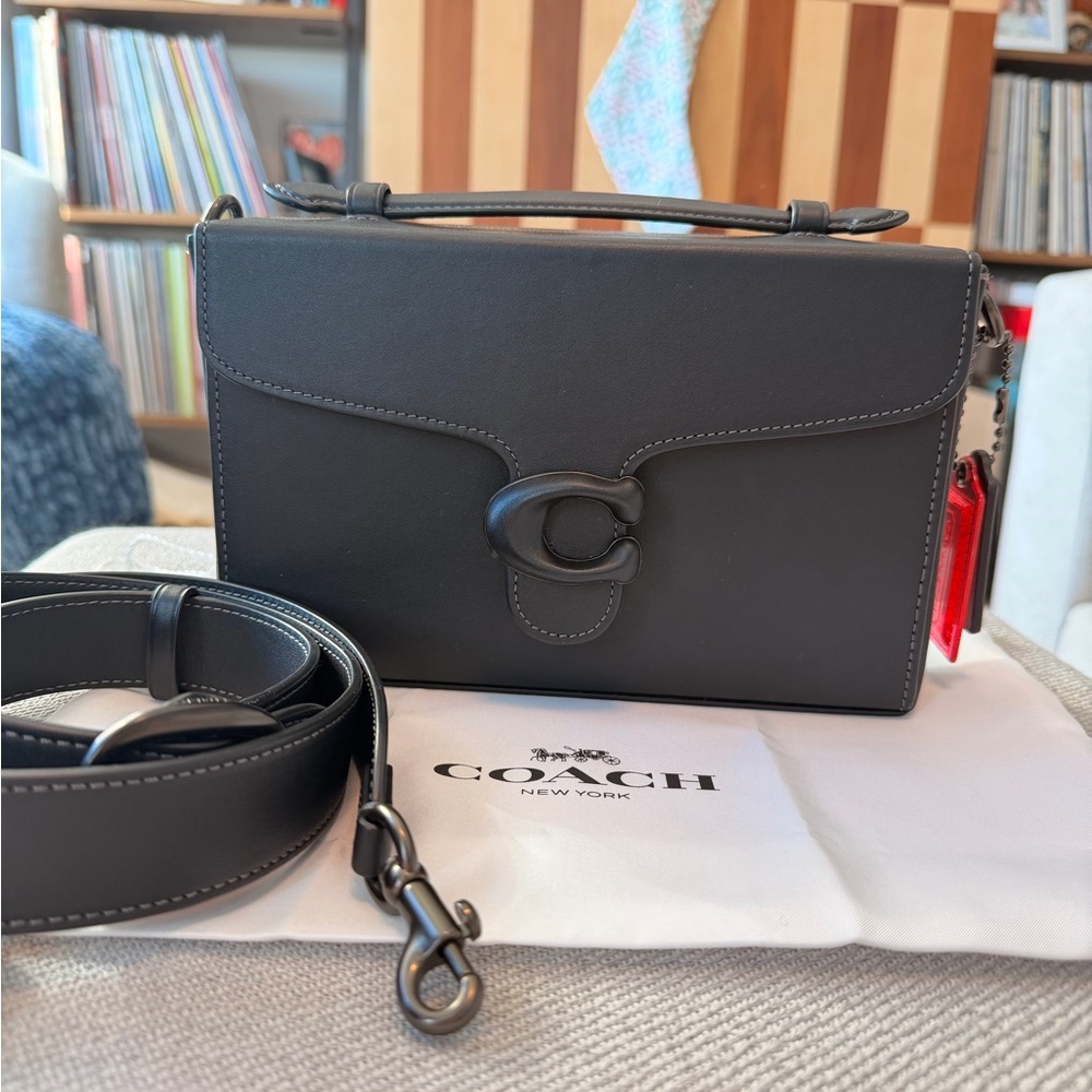 Coach Box Tabby 20 in Black with Gunmetal hardware
